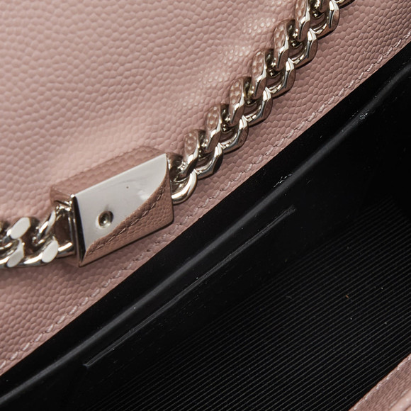 Saint Laurent Pink Leather Small Monogram Kate Wallet on Chain - Picture 6 of 8